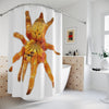 Orange Baboon tarantula Shower Curtains