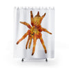 Orange Baboon tarantula Shower Curtains